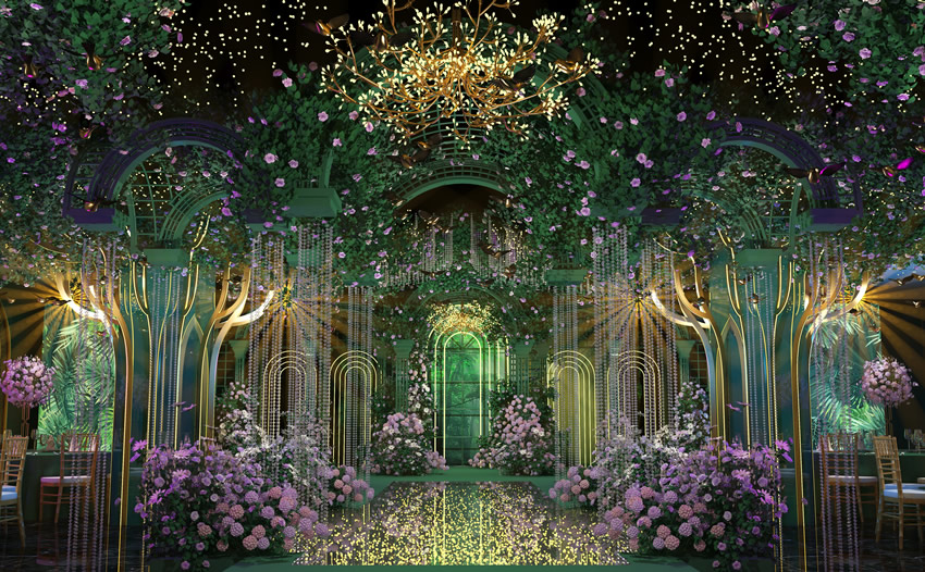 易门奇妙森林婚礼堂效果展示