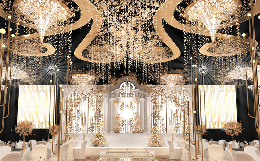 易门花木兰喜事汇金色大厅效果展示